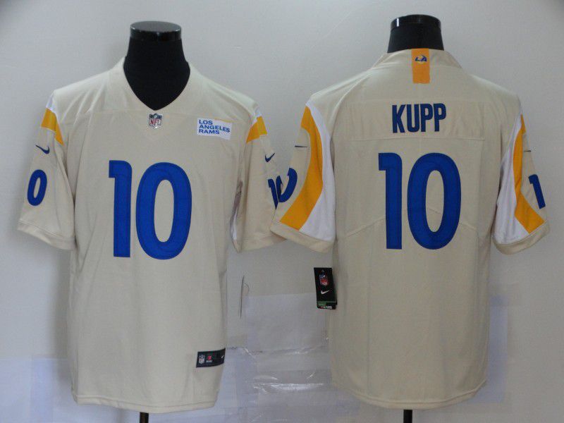 Men Los Angeles Rams #10 Kupp Cream Nike Vapor Untouchable Stitched Limited NFL Jerseys->oakland raiders->NFL Jersey